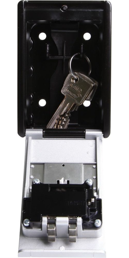 ABUSSchloss787LEDKeyGarage83854Schwarz-Silber