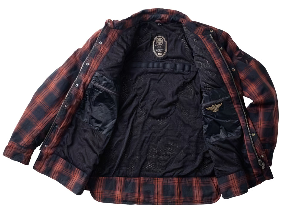 WCCWestCoastChoppersRidingShirtAustinRedBlack