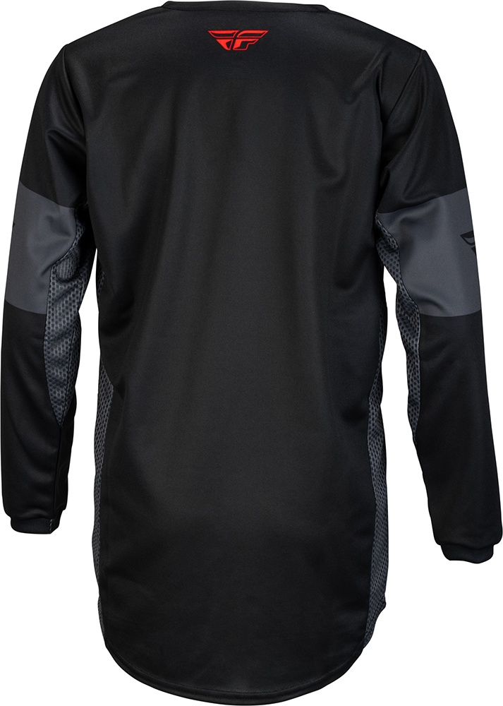 FlyRacingKinderOffroadShirtMX-JerseyKineticYouth70202BlackRedGrey-YL
