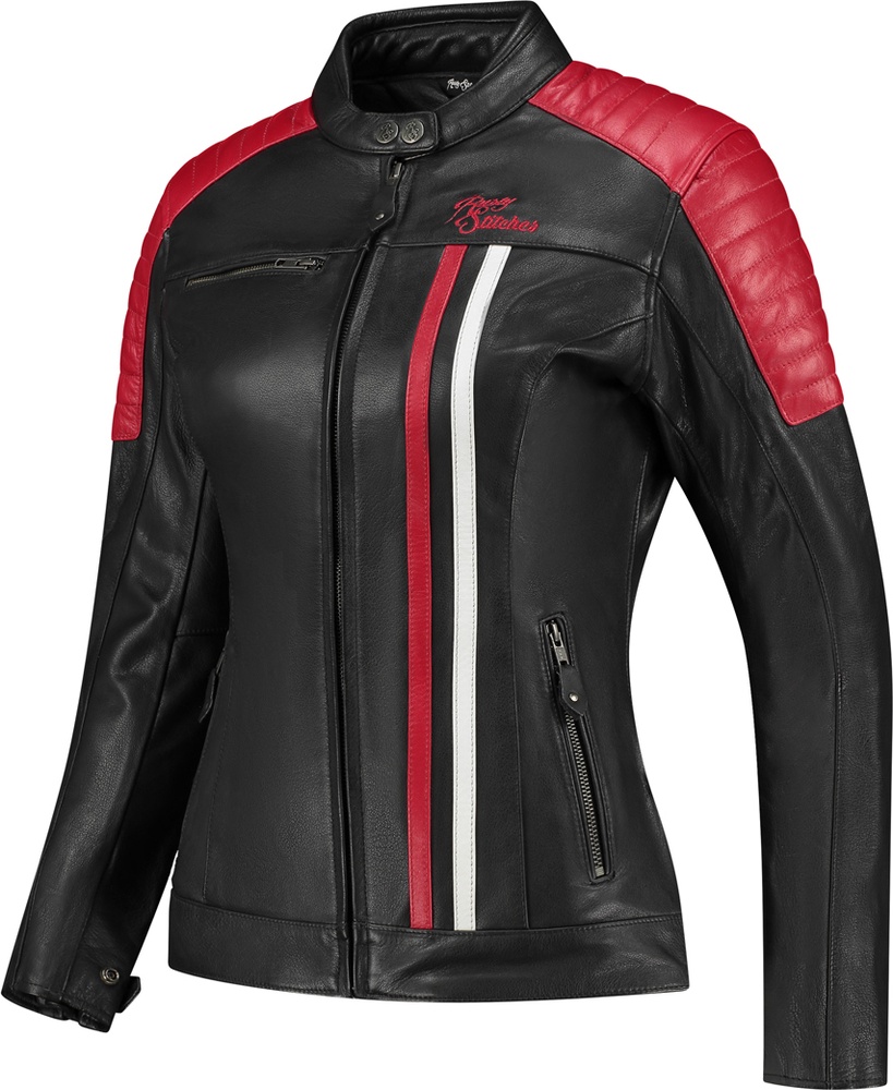 RustyStitchesMotorradJackeAlice68348BlackWhiteRed-36