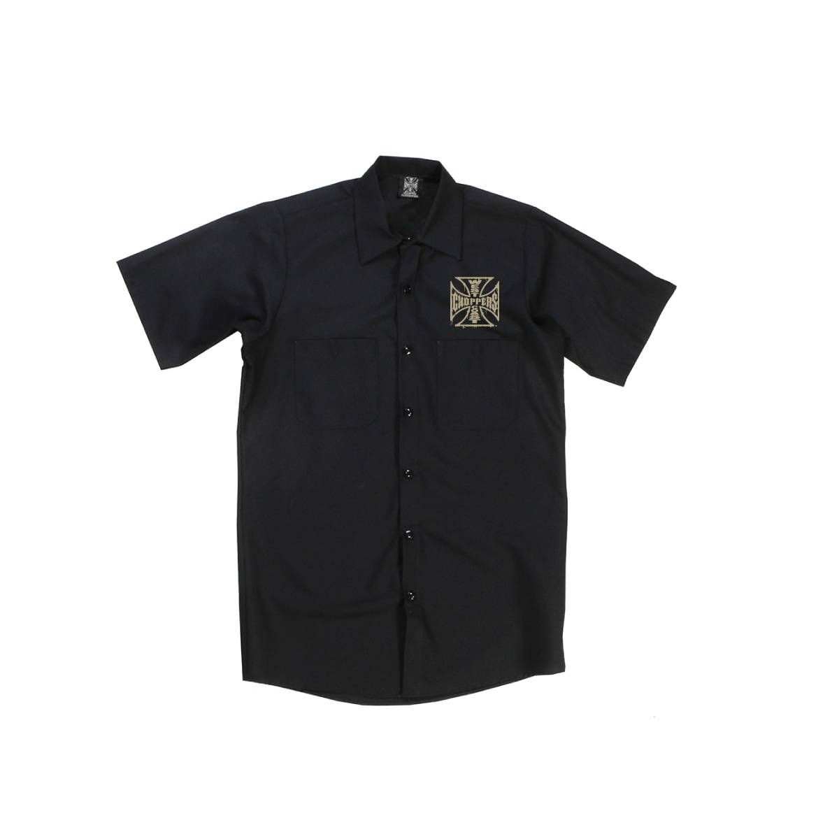 WCCWestCoastChoppersHemdDistressedOGLogoWorkshirtBlack
