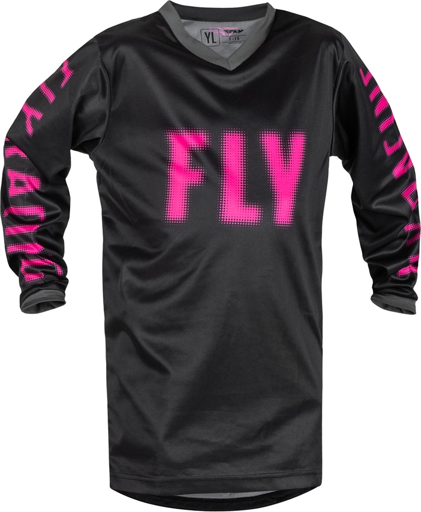 FlyRacingKinderOffroadShirtMX-JerseyYouthF-1670203BlackPink-YL