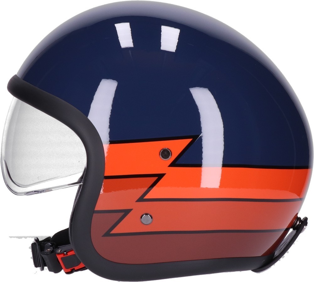 RoegJethelmSundownLightningHelmetNavyGraphic-XS