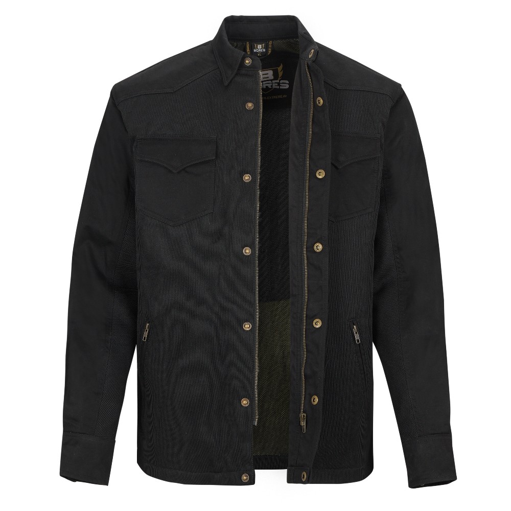 BoresMeshAramid-MotorradhemdDriver-ShirtSchwarz