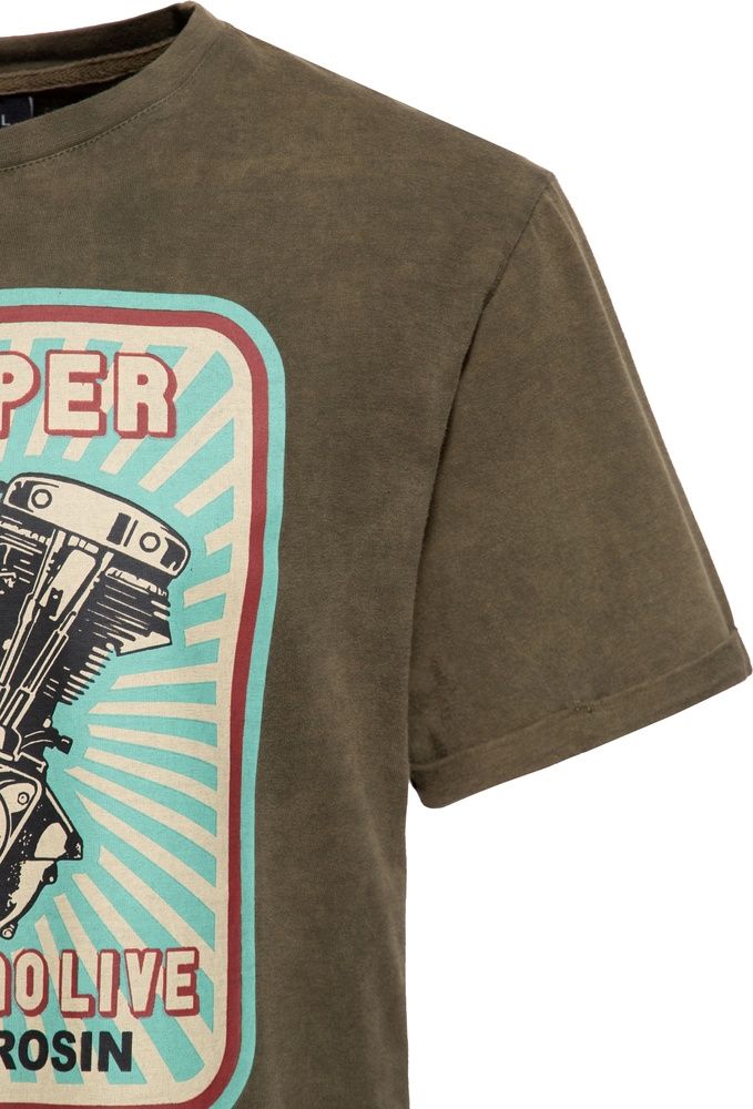 KingKerosinT-ShirtOilwashedChopperKKU41065