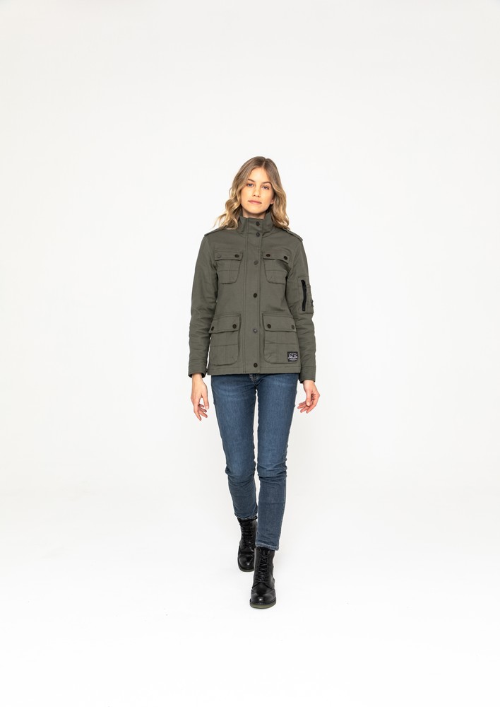 JohnDoeDamenMotorradJackeWomenExplorerOlive-XXL