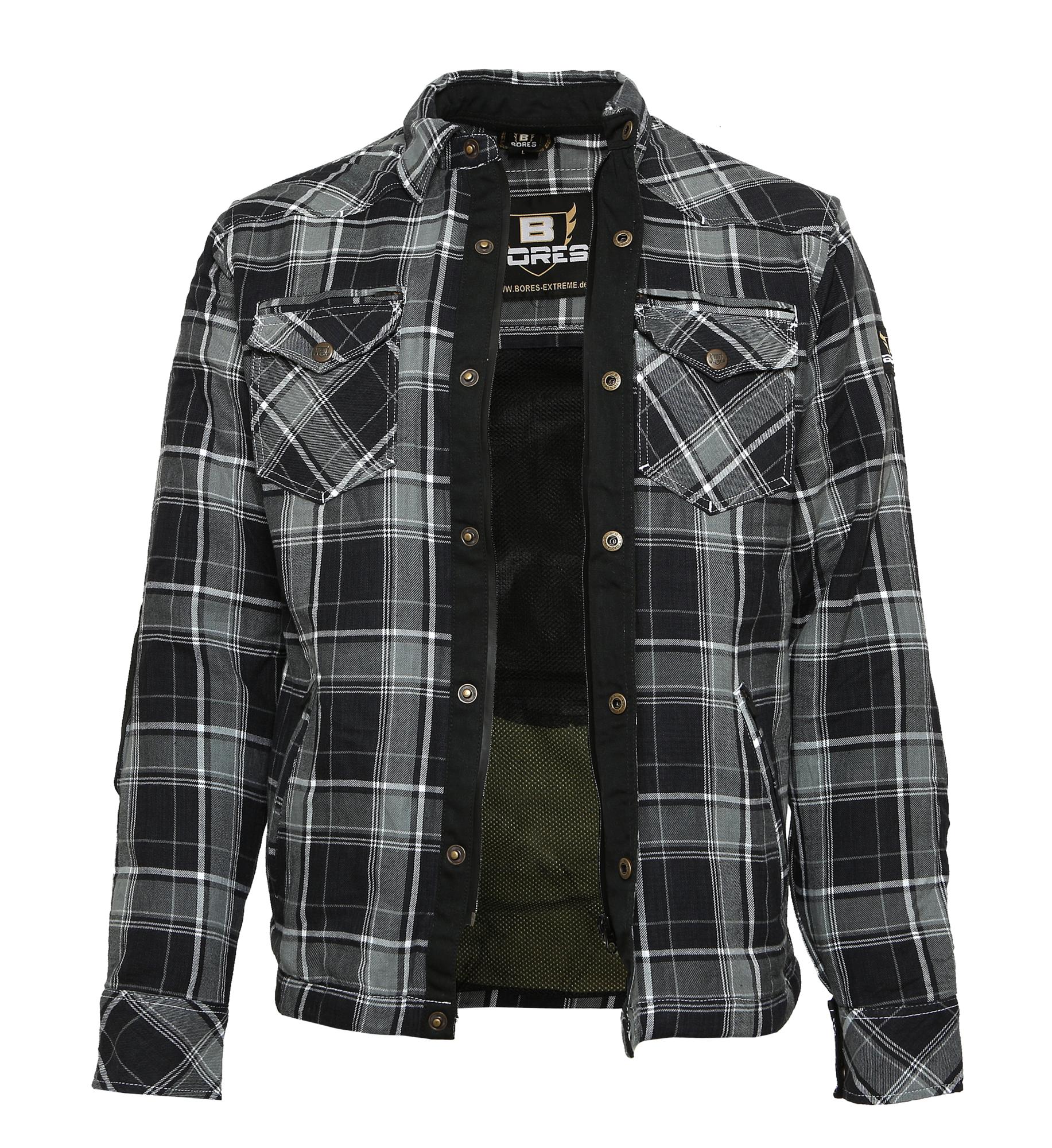 BoresLumberjackPremiumJackeHemdinHolzfllerOptikGreyBlackWhite-9XL