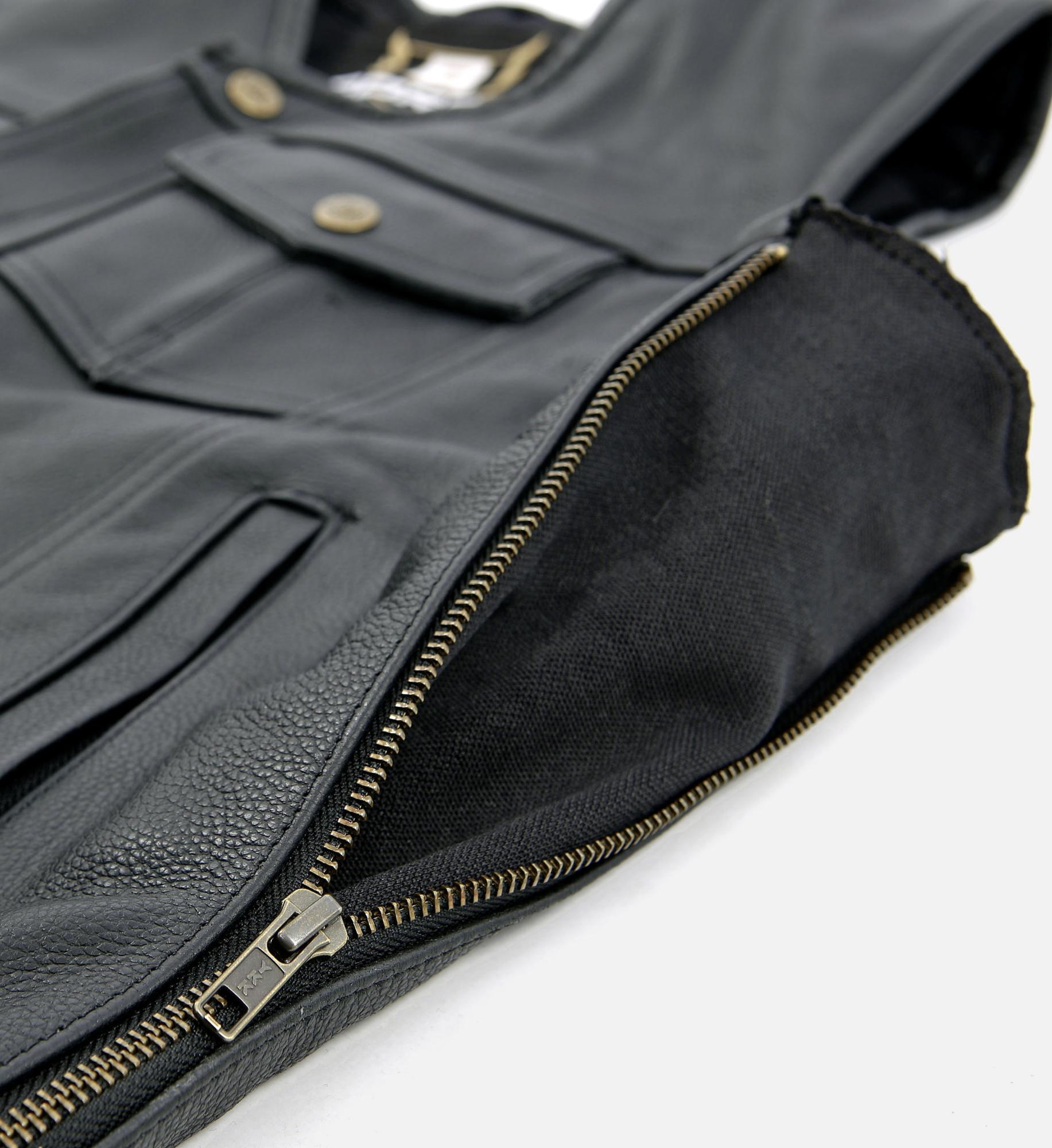 BoresWesteSunride6LederwesteJeans-OptikBlack-6XL