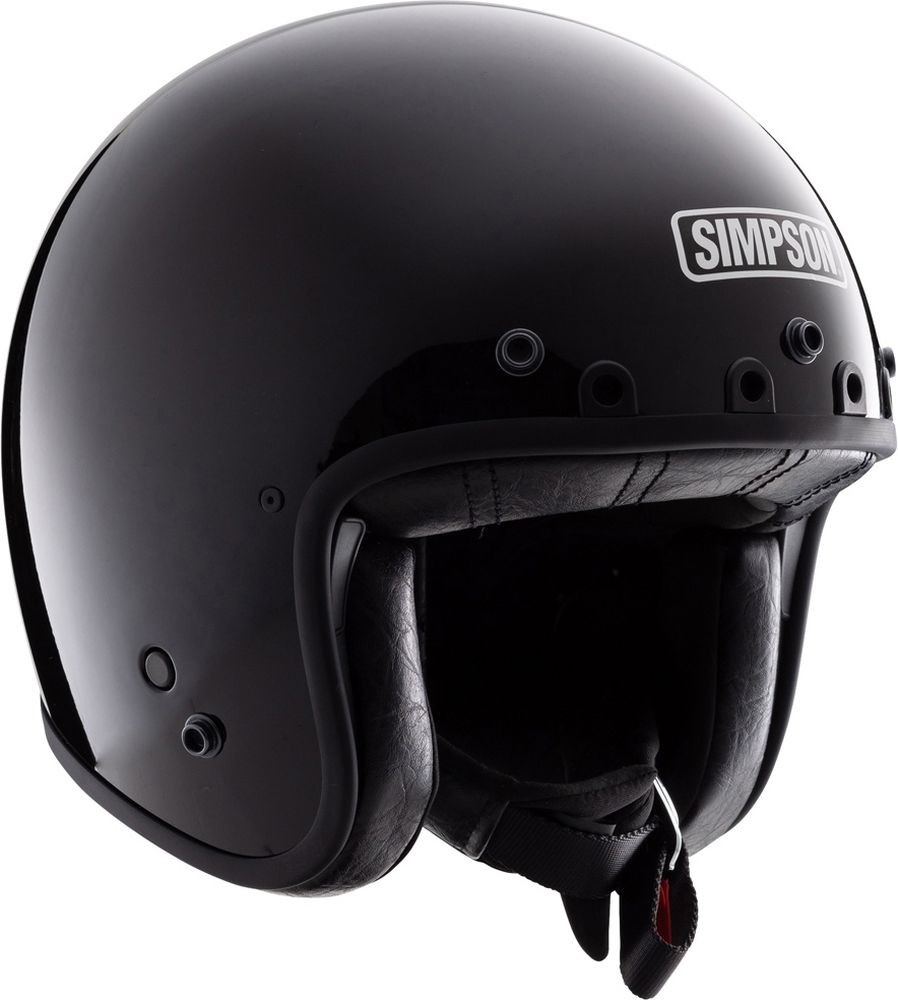 SimpsonJethelmHelmetEce2206ChopperSolid18630Black-M