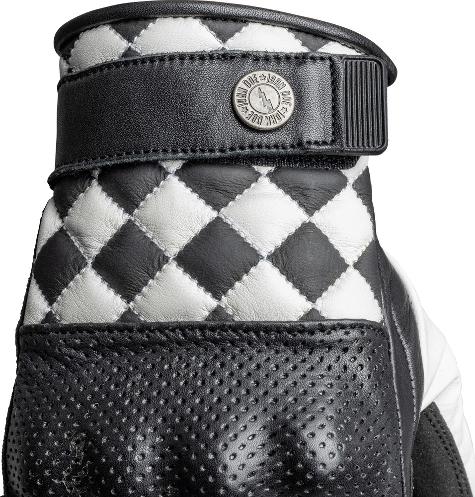 JohnDoeMotorradHandschuheTrackerRaceWhiteBlack