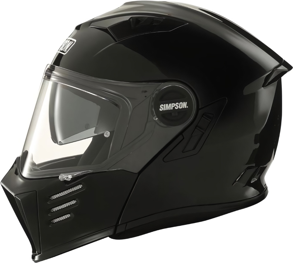 SimpsonMotorradKlapphelmHelmetEce2206Darksome18610BlackMetal-XS