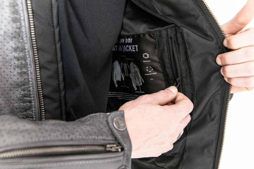 JohnDoeMotorradLederjackeLeatherJacketStormGrey-XXL