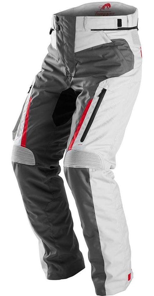 FuryganMotorradHosePantsKillington65099Grey-Pearl-Red-L