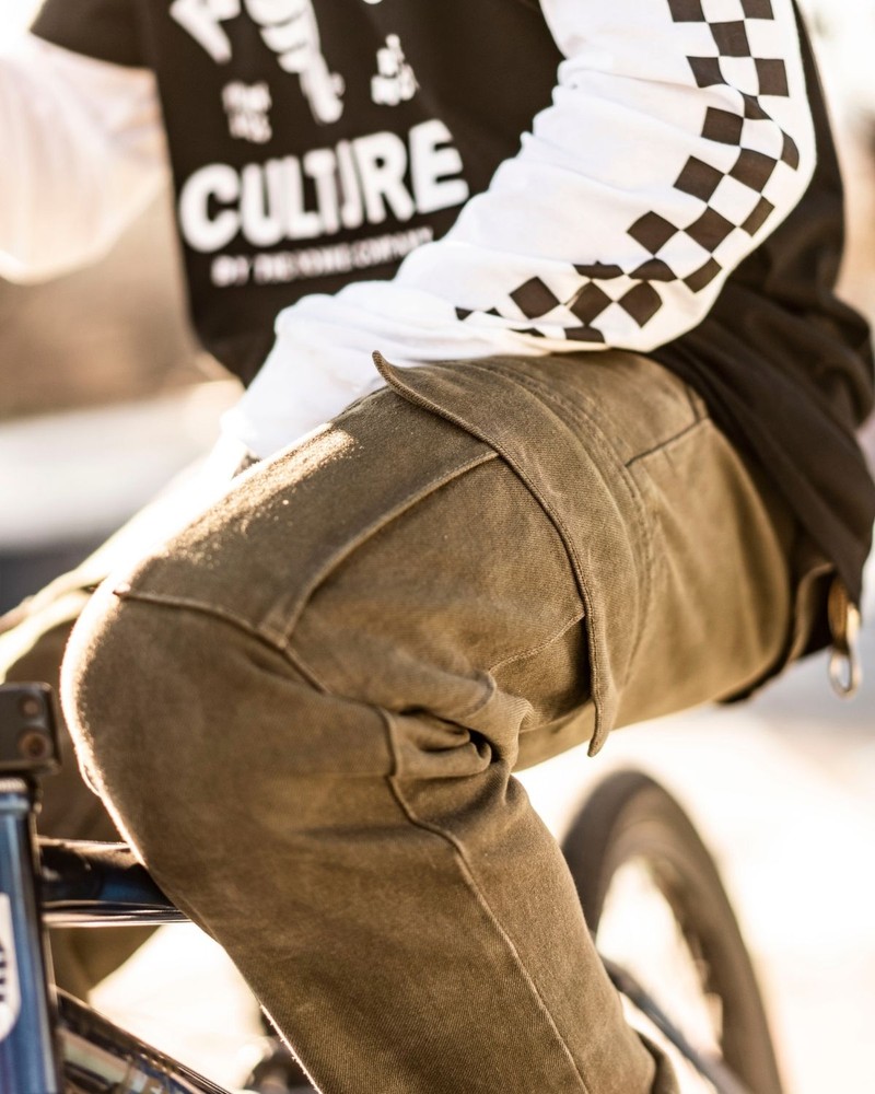 RidingCulturebyRokkerMotorradHoseCargoMenOlive