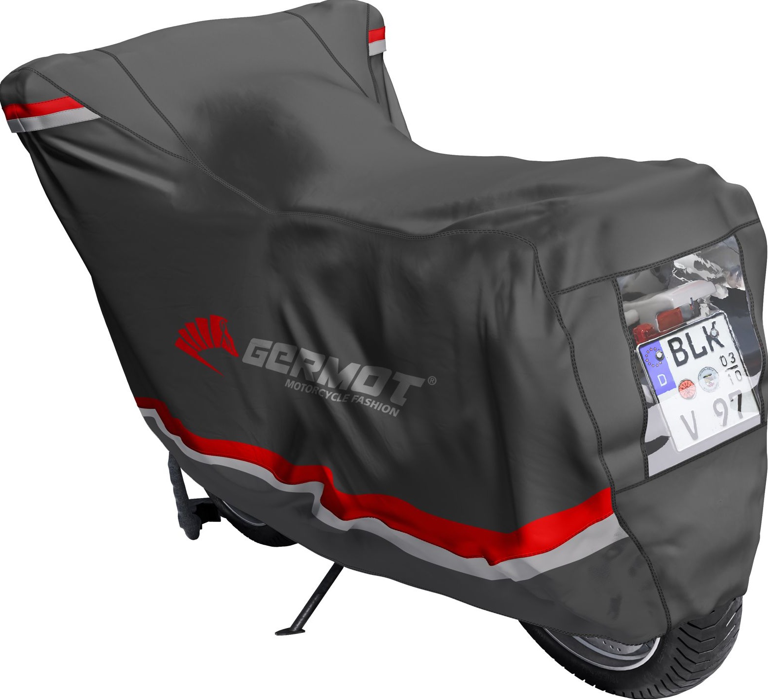 GermotAbdeckplanePremiumSchwarzGrauRot