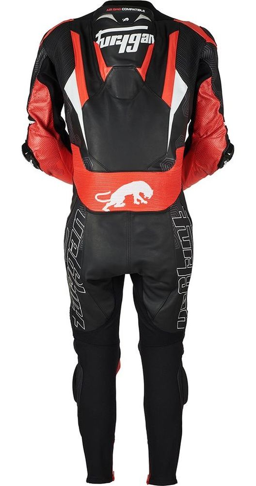 FuryganMotorradKombi6545-102LeatherSuitOvertake65094Black-Red-46