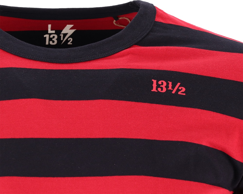 1312BehindBarsLongsleeveDRE0043RedBlack-S