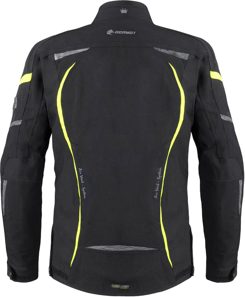 GermotMotorradTextiljackeMotoQueenDamenSchwarzGelb