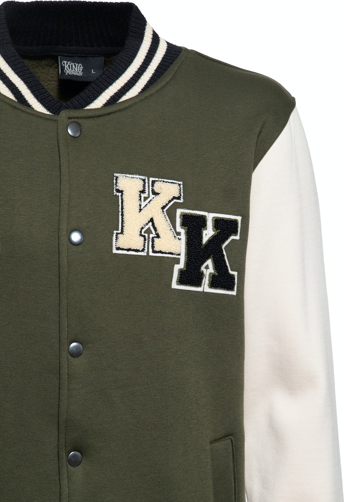 KingKerosinKKCollegeSweatjackeOlivgrn-3XL