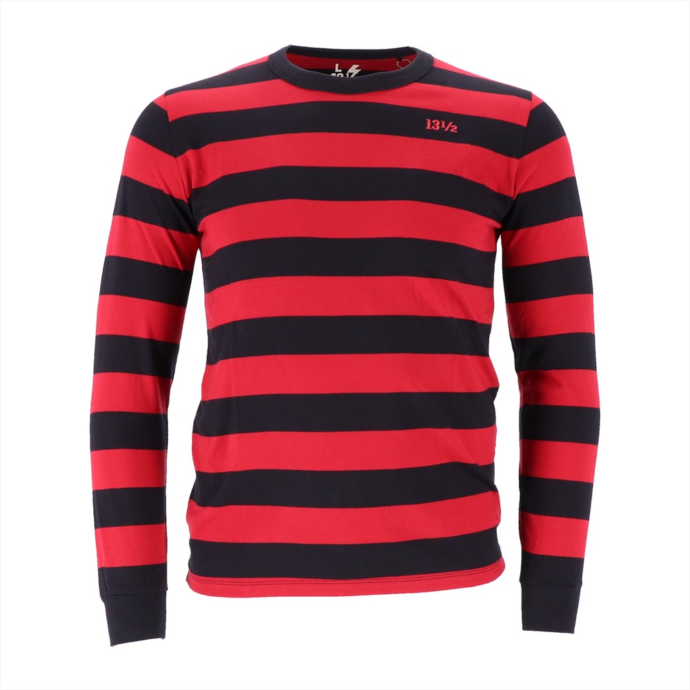 1312BehindBarsLongsleeveDRE0043RedBlack-S