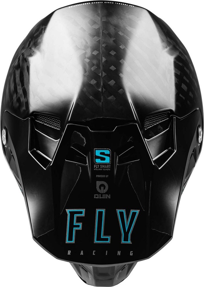 FlyRacingOffroadHelmHelmetFormulaSCarbon70007SolidBlack-XS