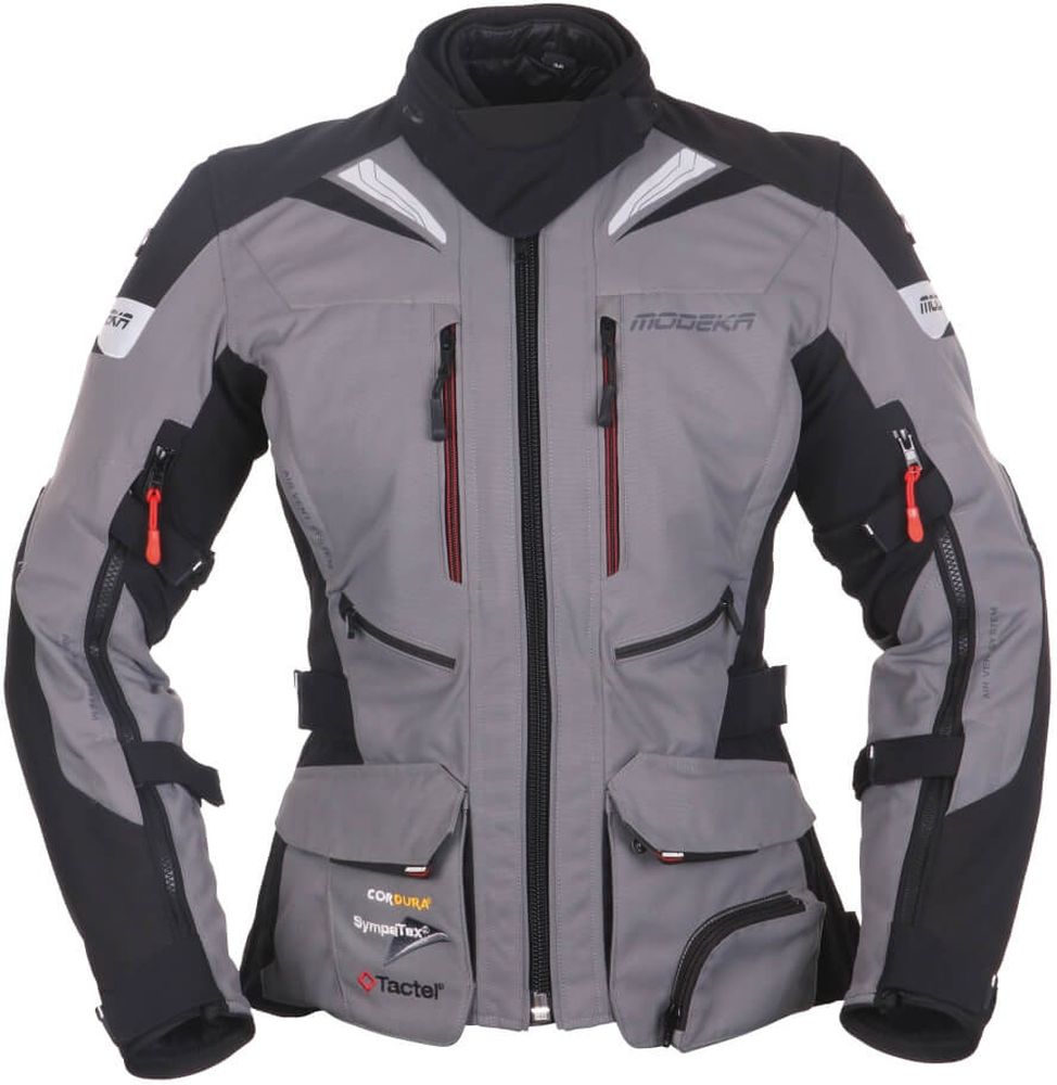 ModekaMotorradJackePanamericanaII084630GrauSchwarz-3XL