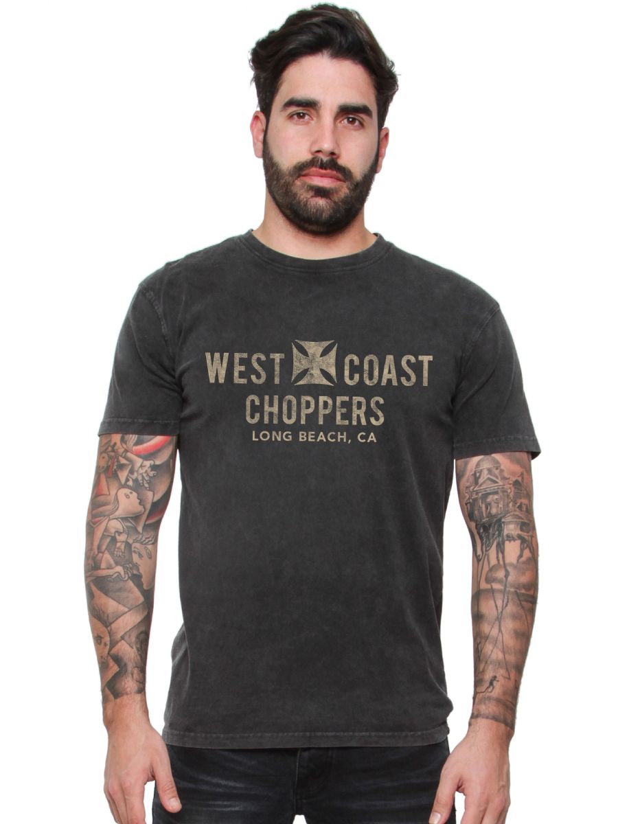 WCCWestCoastChoppersT-ShirtVintageEagleBlack