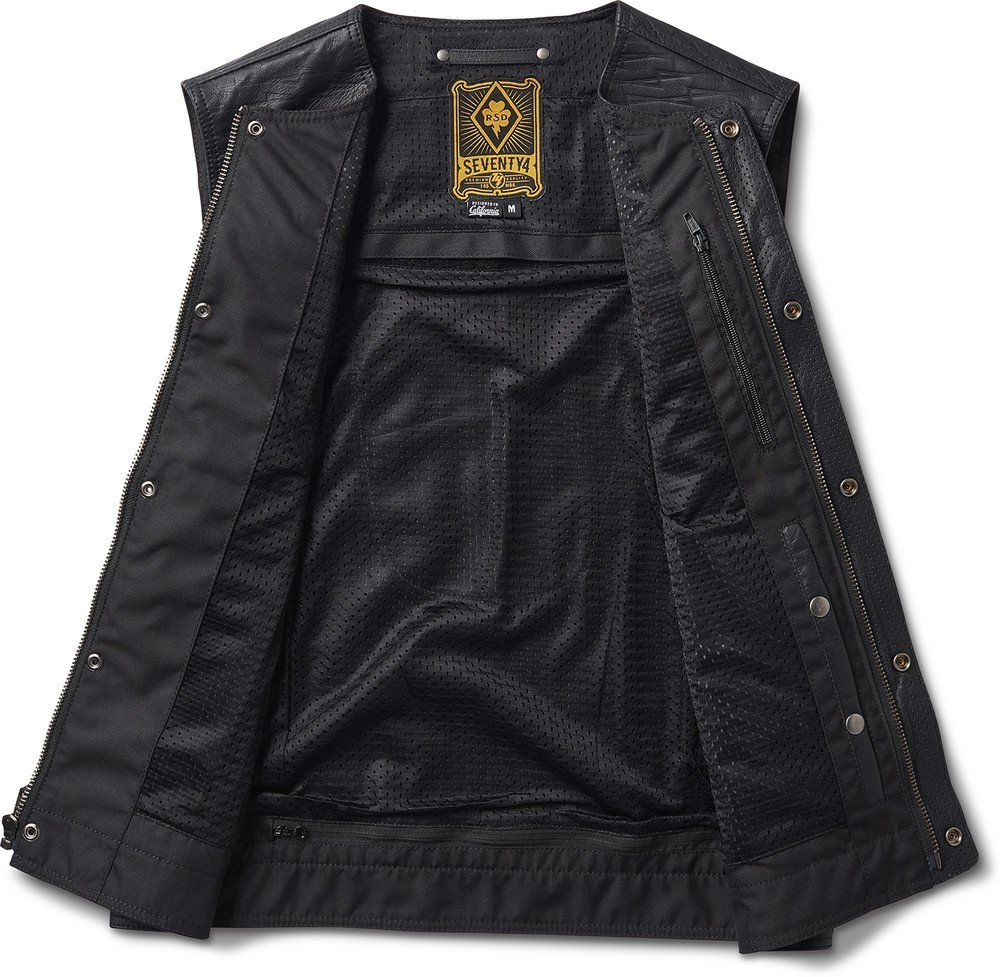 RolandSandsDesignMotorrad-WesteLewisVest74BlackLightning-S