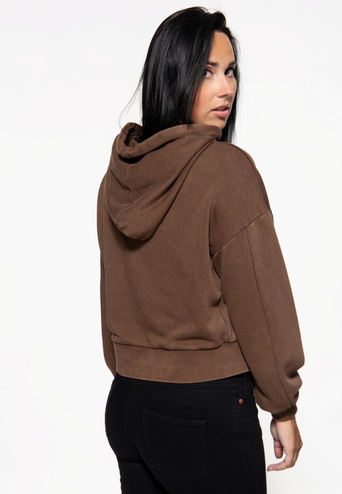 QueenKerosinHoodieQKI14002Dunkelbraun