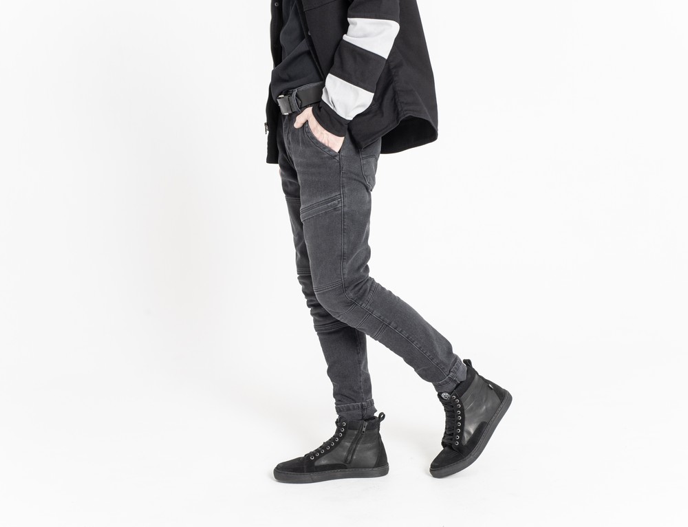 JohnDoeMotorradHoseTrophyMonoJeansGrey