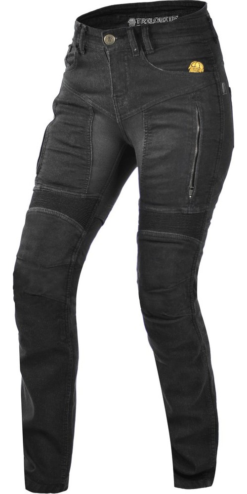 TrilobiteMotorradhoseJeansParadoDamenSlim-FitSchwarz