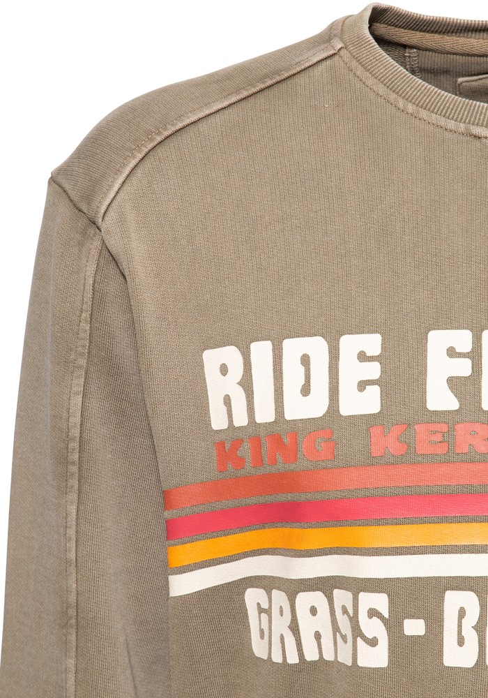 KingKerosinPulloverAcidwashedKKI14005Braun