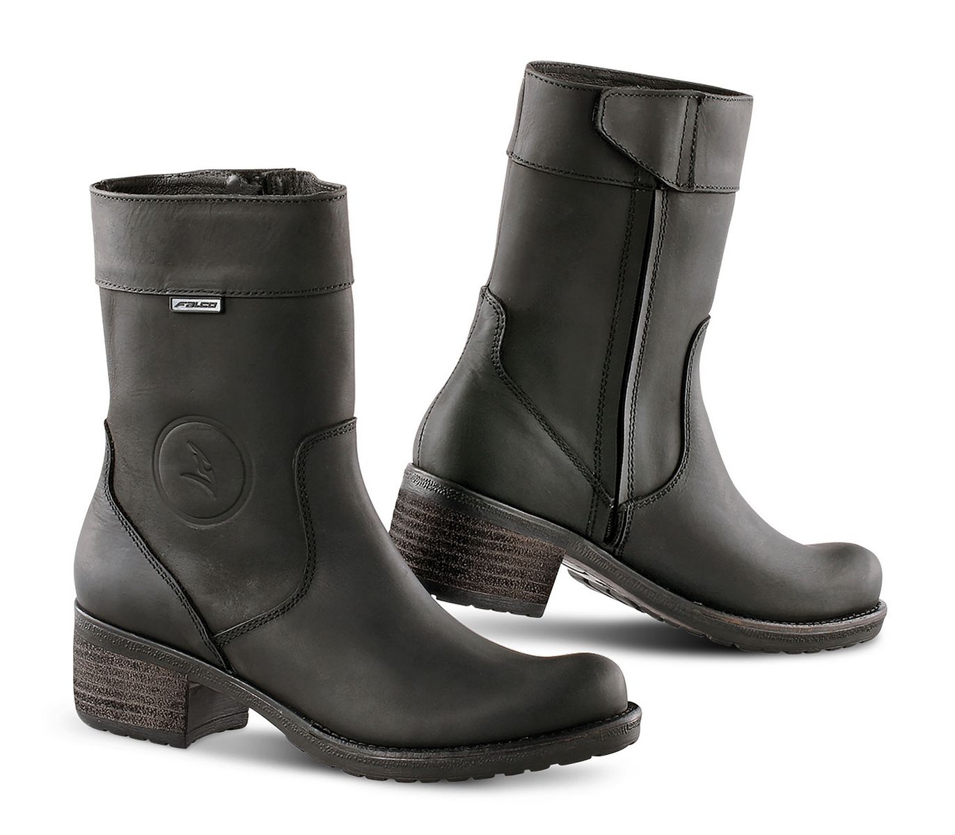 FalcoDamenMotorradSchuheStiefelAyda2WasserdichtBlack