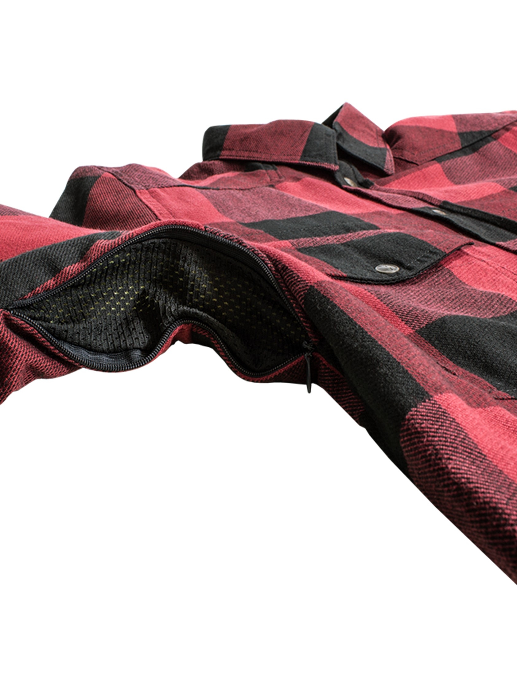 JohnDoeMotorradHemdLumberjackShirtRed-L