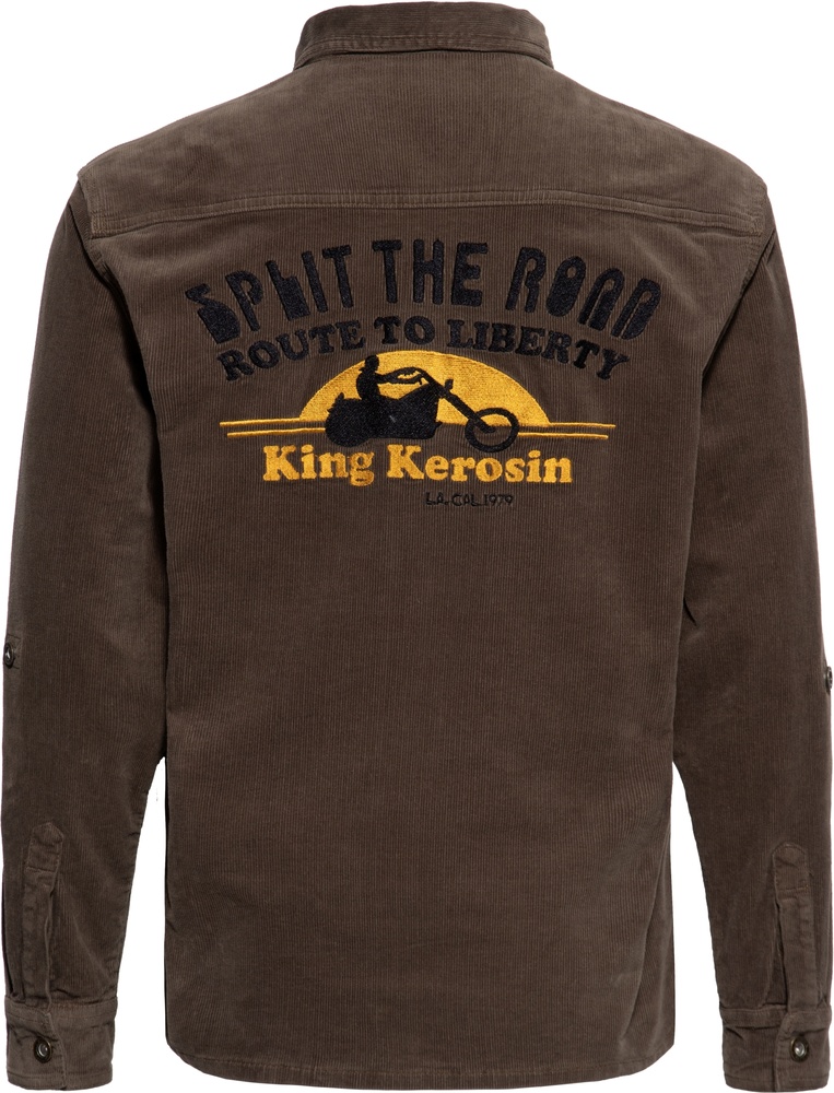 KingKerosinCorduroyWorkwearHemdSplitTheRoadKKI35024