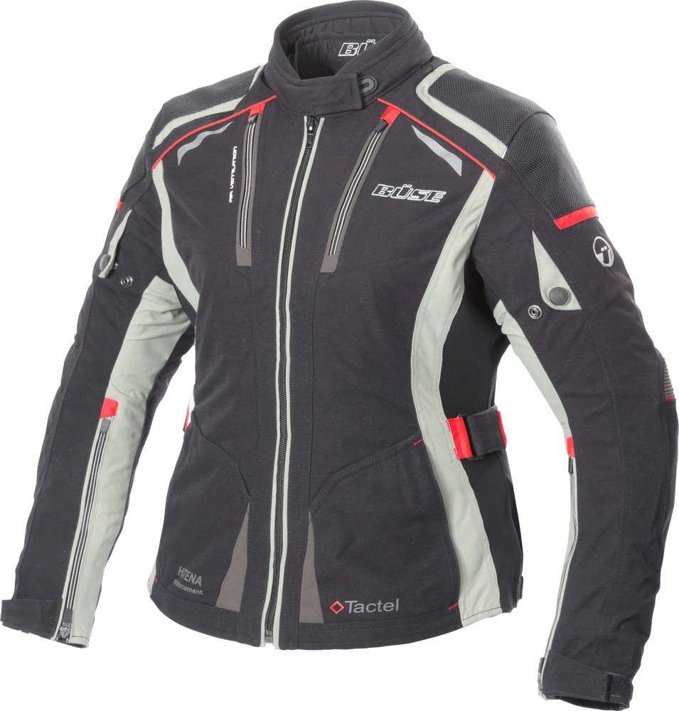 BseDamenMotorradTextiljackeLindaBU-11267SchwarzRot-34