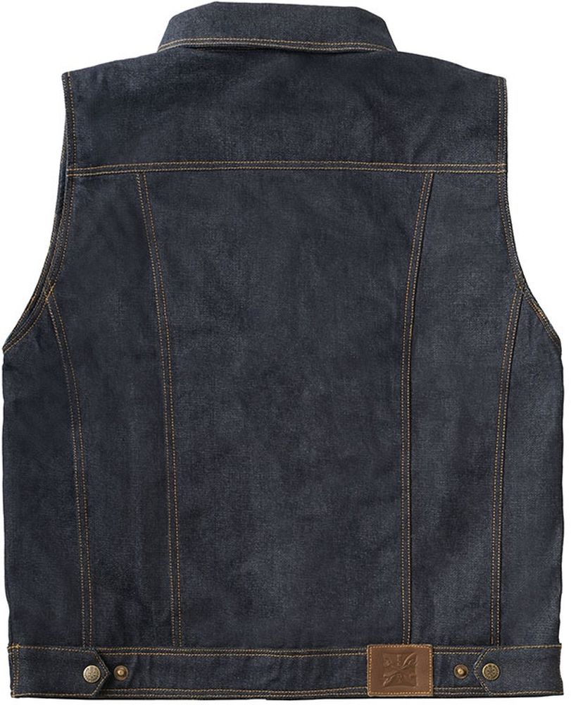 WCCWestCoastChoppersHerrenWesteCollab1312DenimRidingVest-BlueRawDenimWCCJS162BL