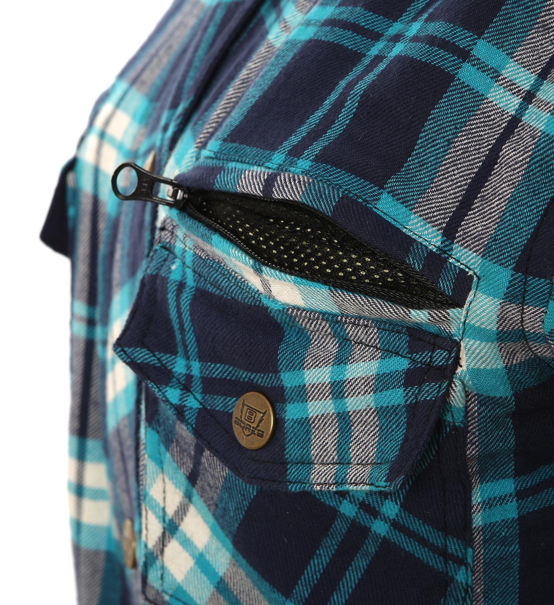 BoresFemaleLumberjackPremiumDamenJackeHemdinHolzfllerOptikBlue-2XL