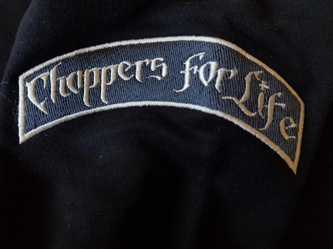 WCCWestCoastChoppersHoodieCrossPanelZipBlack