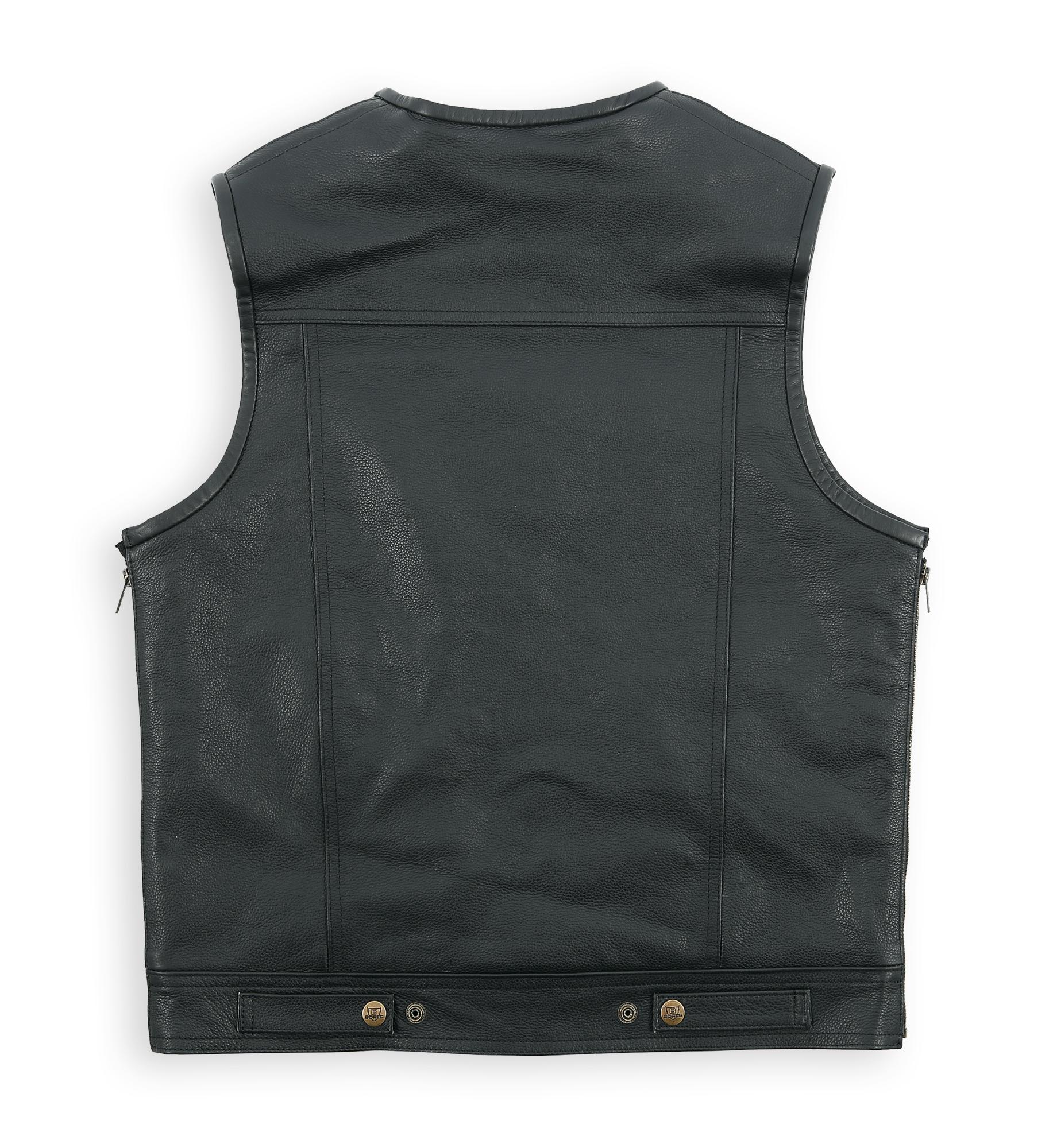 BoresWesteSunride6LederwesteJeans-OptikBlack-6XL