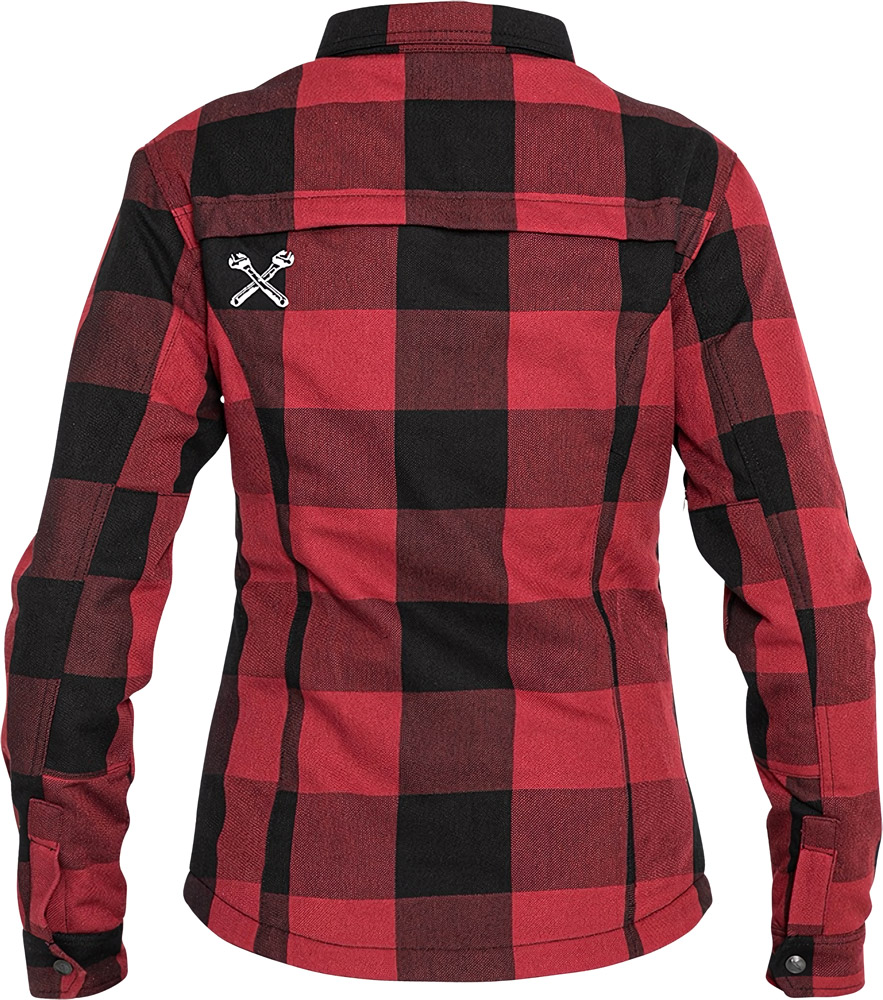 JohnDoeDamenMotorradHemdMotoshirtWomenBlackRed