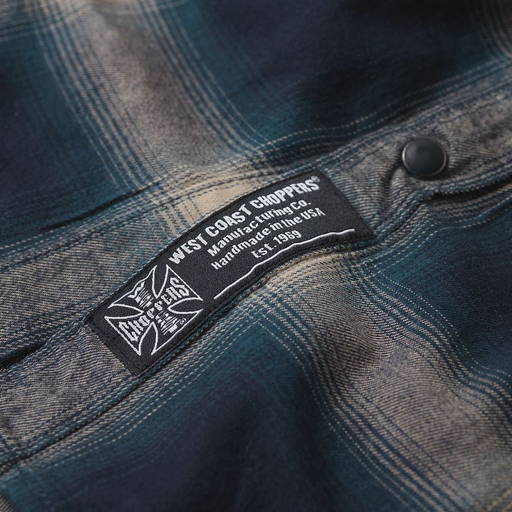 WCCWestCoastChoppersHerrenHemdOutlawFlannelWCCWS162BL