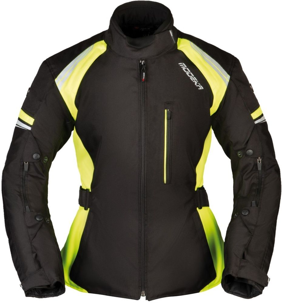 ModekaDamenMotorradJackeViolettaLady084460SchwarzGelb-34