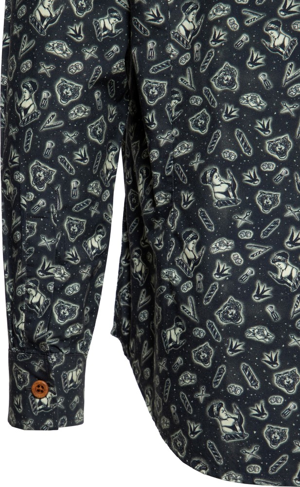 KingKerosinLangarmHemdSchwarz-5XL