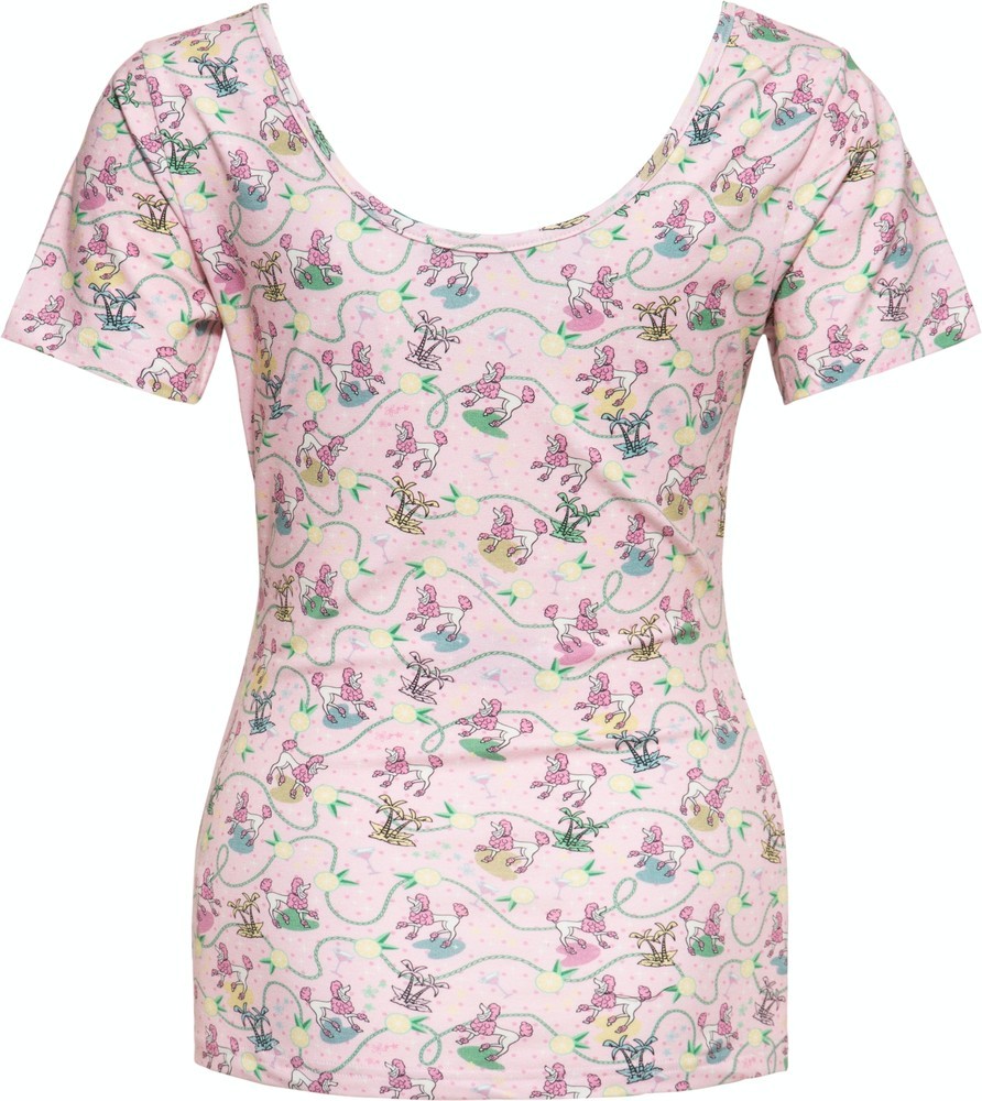 QueenKerosinDamenBlusentopPink