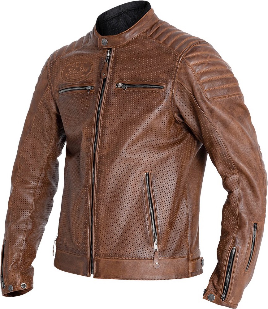 JohnDoeMotorradLederjackeLeatherJacketDrifterBrown