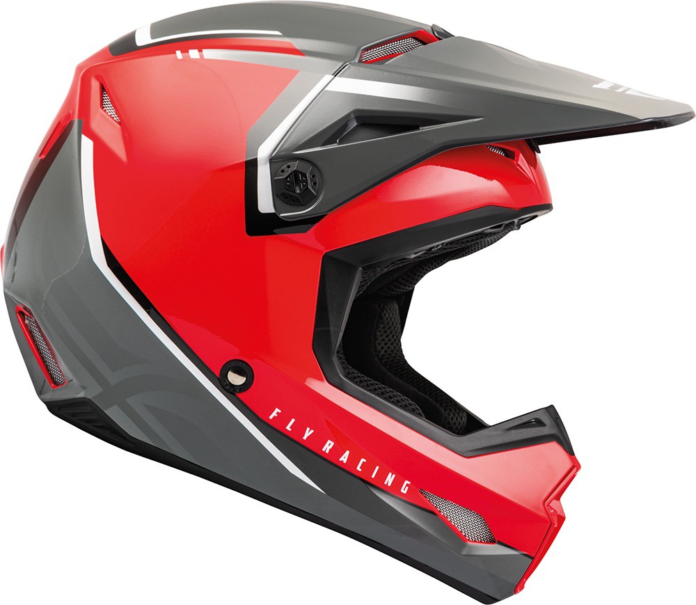 FlyRacingKinderOffroadHelmHelmetEceKinetic70004VisionRed-Grey-YS