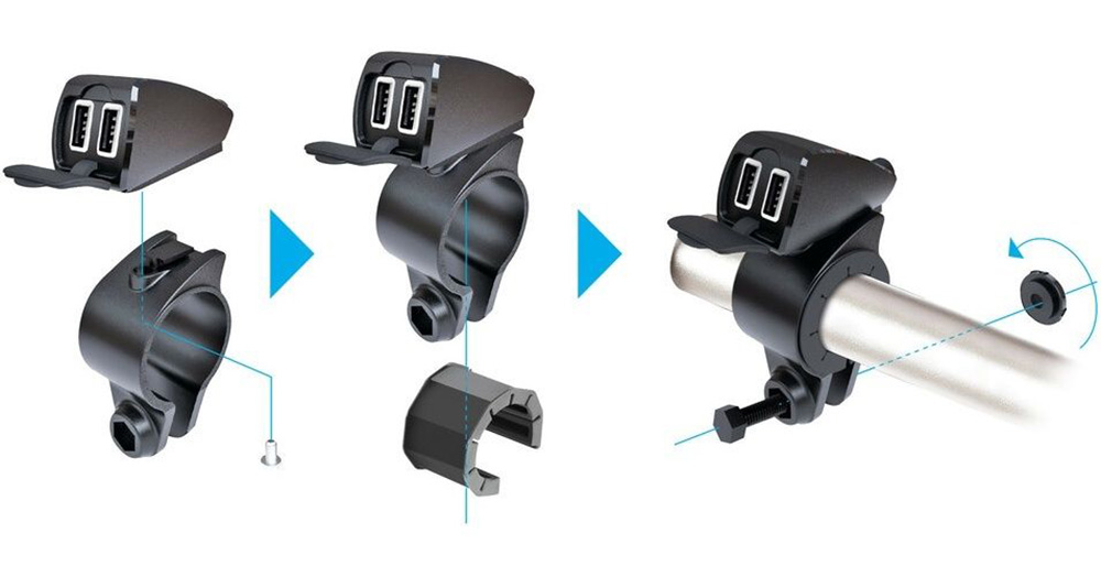 OptilineLampaUSBTrekBlack