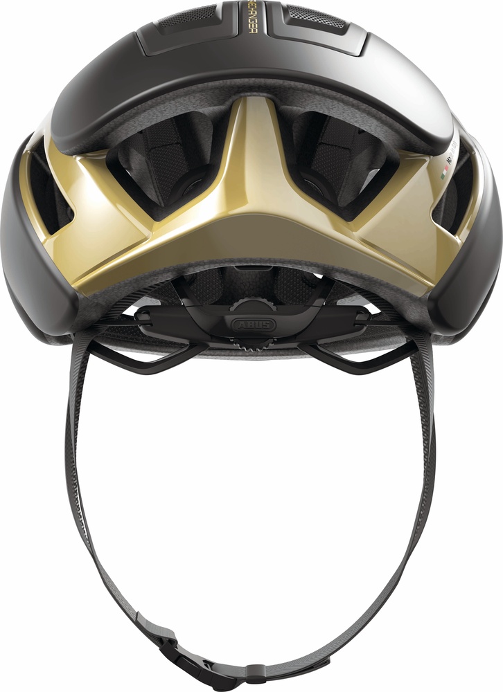 ABUSRoadFahrradhelmGAMECHANGER2098027BlackGold-L