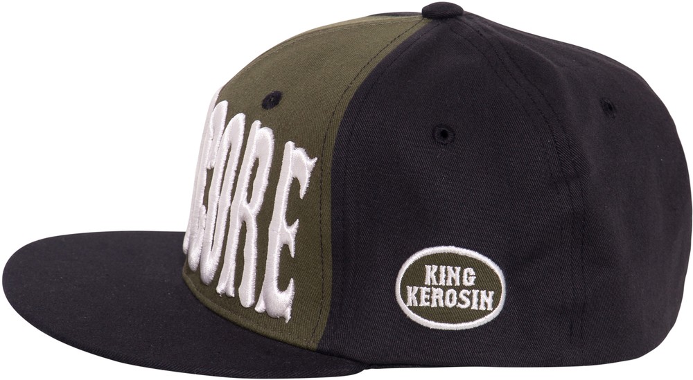 KingKerosinFlatbrimCapmitPrintund3D-Stickerei280252Olivgrn